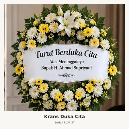 Krans Bunga Duka Nias Utara